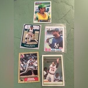 Vintage Reggie Jackson Baseball Cards